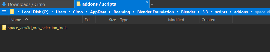 Placing addon folder